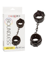 Boundless Wrist Cuffs Black Unisex Leather